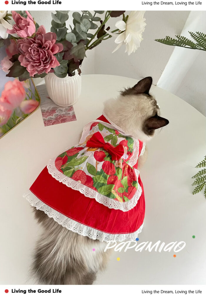 12 Pet maid floral skirt