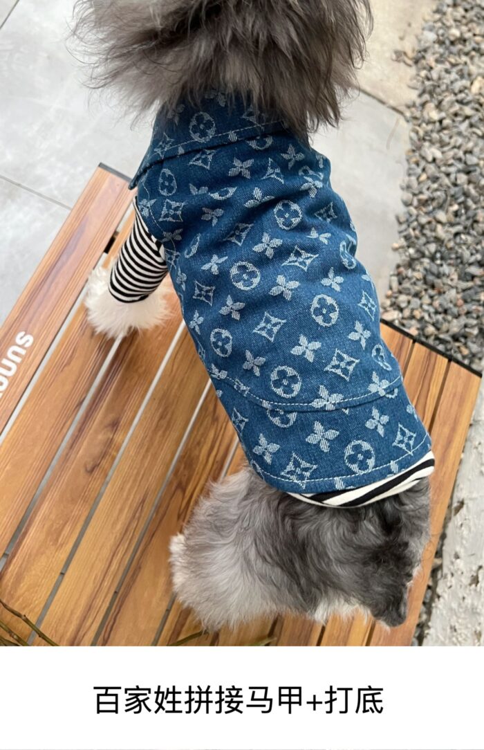 16 Pet summer thin denim vest