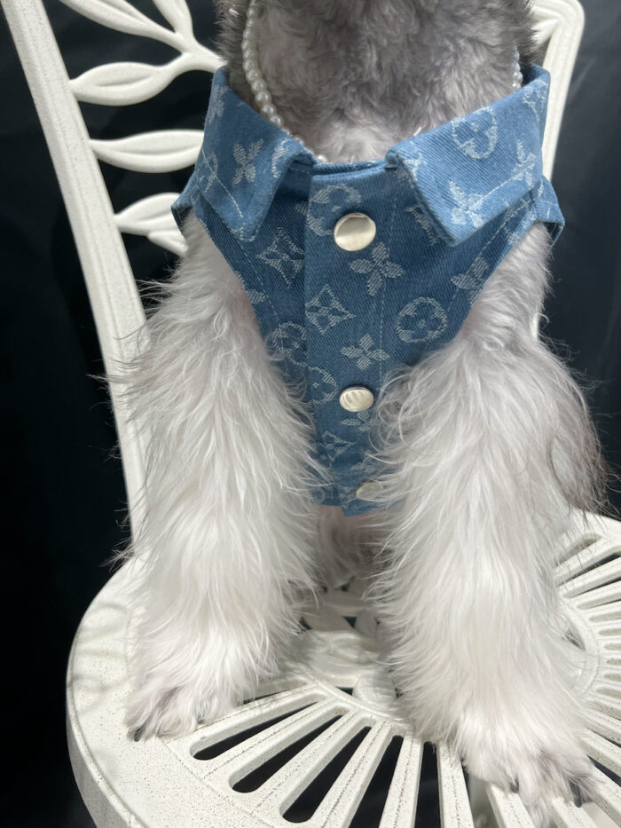4 Pet summer thin denim vest