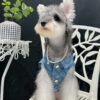 8 Pet summer thin denim vest